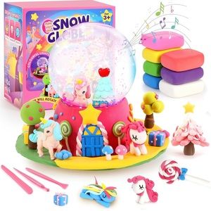 Unicor Gifts for Girls, Crafts Kit for Kids, Make Your Own Snow Globe